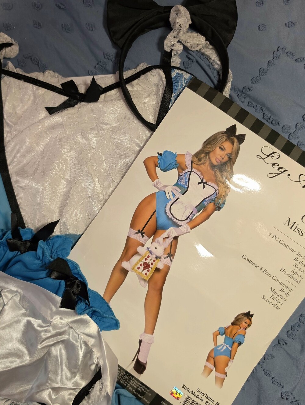 Sexy Leg Avenue Curious Miss Alice Costume 4 PC Set, Size M